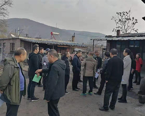 縣委、鎮(zhèn)府領導驗收工程